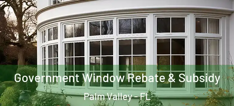 Government Window Rebate & Subsidy Palm Valley - FL