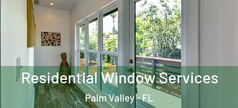 Residential Window Services Palm Valley - FL