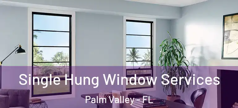 Single Hung Window Services Palm Valley - FL
