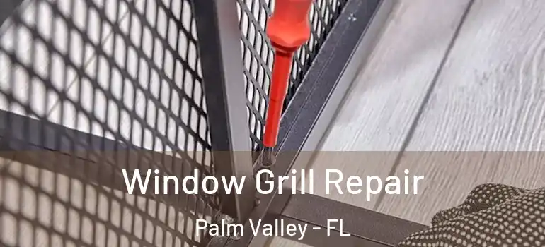 Window Grill Repair Palm Valley - FL