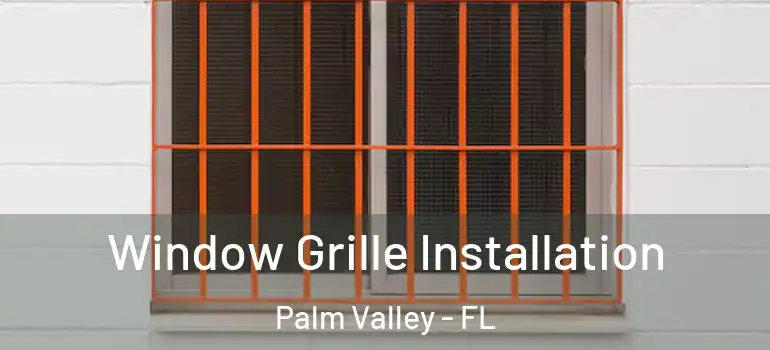 Window Grille Installation Palm Valley - FL